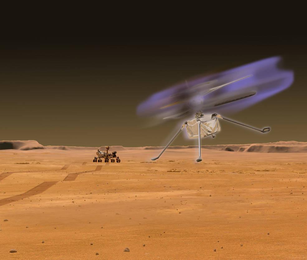 آیا هلیکوپترهای مریخ در تاریکی می‌درخشند؟